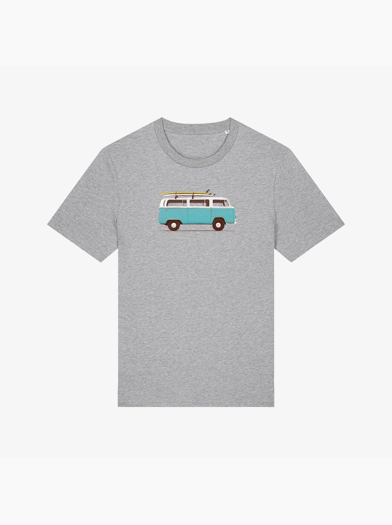 Camiseta Hombre - BLUE VAN Gris jaspeado - Kiabi