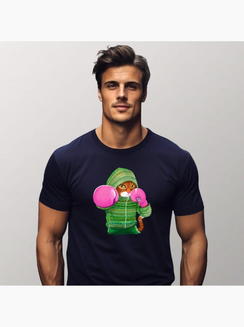 Camiseta Hombre - BOXING CAT GINGER - Kiabi Camiseta Hombre - BOXING CAT GINGER - Kiabi