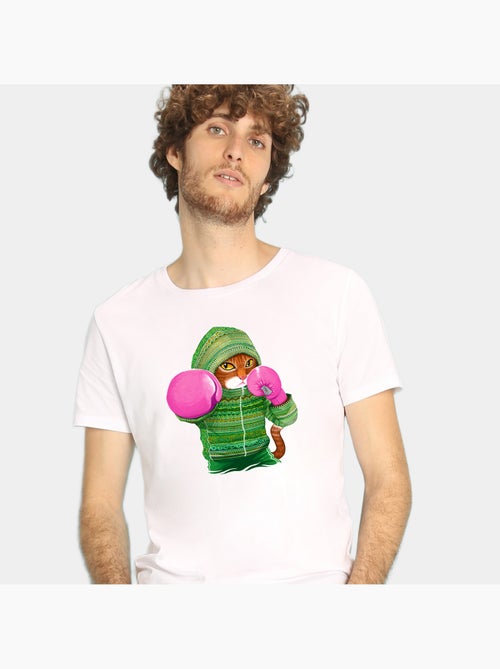Camiseta Hombre - BOXING CAT GINGER - Kiabi Camiseta Hombre - BOXING CAT GINGER - Kiabi