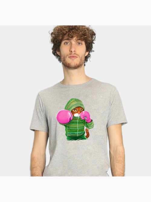 Camiseta Hombre - BOXING CAT GINGER - Kiabi Camiseta Hombre - BOXING CAT GINGER - Kiabi