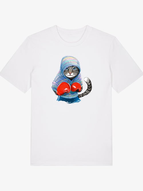 Camiseta Hombre - BOXING CAT GREY - Kiabi Camiseta Hombre - BOXING CAT GREY - Kiabi