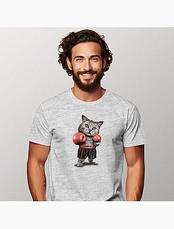 Camiseta Hombre - BOXING CAT