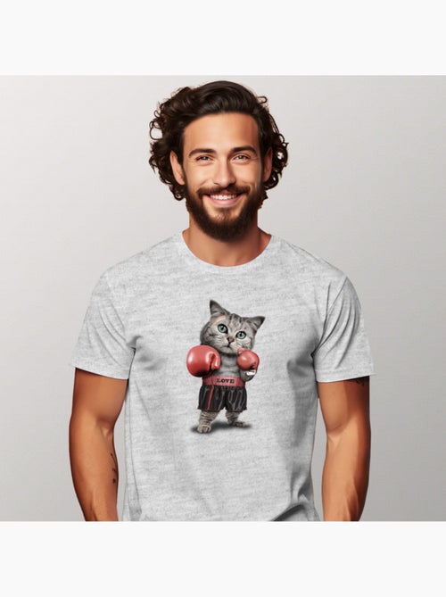 Camiseta Hombre - BOXING CAT - Kiabi