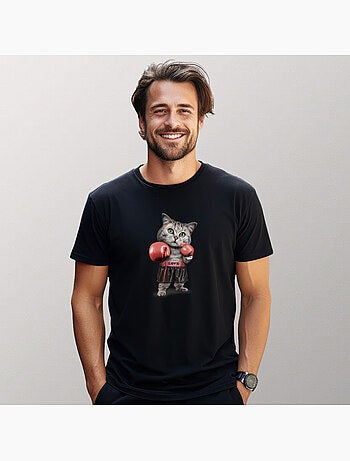 Camiseta Hombre - BOXING CAT