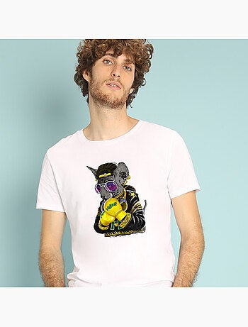 Camiseta Hombre - BOXING CAT SIAMESE
