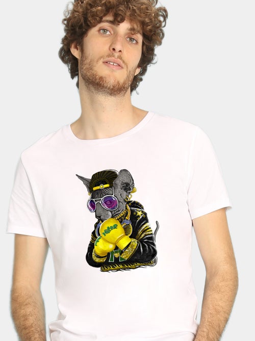 Camiseta Hombre - BOXING CAT SIAMESE - Kiabi