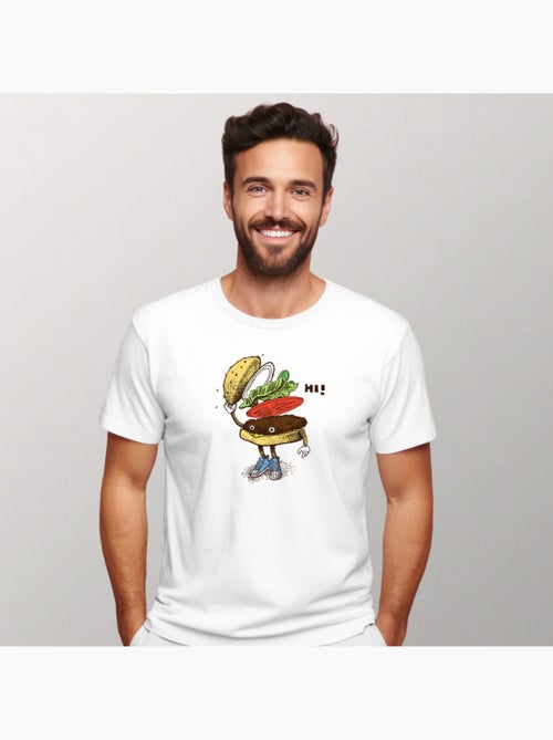 Camiseta Hombre - BURGER GREETING - Kiabi Camiseta Hombre - BURGER GREETING - Kiabi