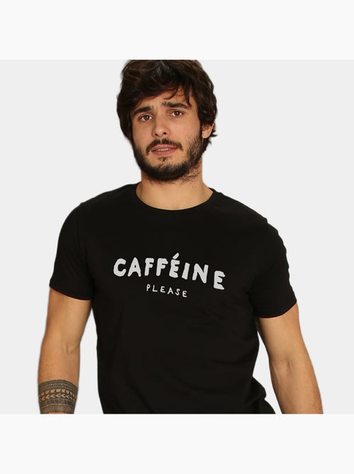 Camiseta Hombre - CAFFEINE PLEASE - Kiabi Camiseta Hombre - CAFFEINE PLEASE - Kiabi