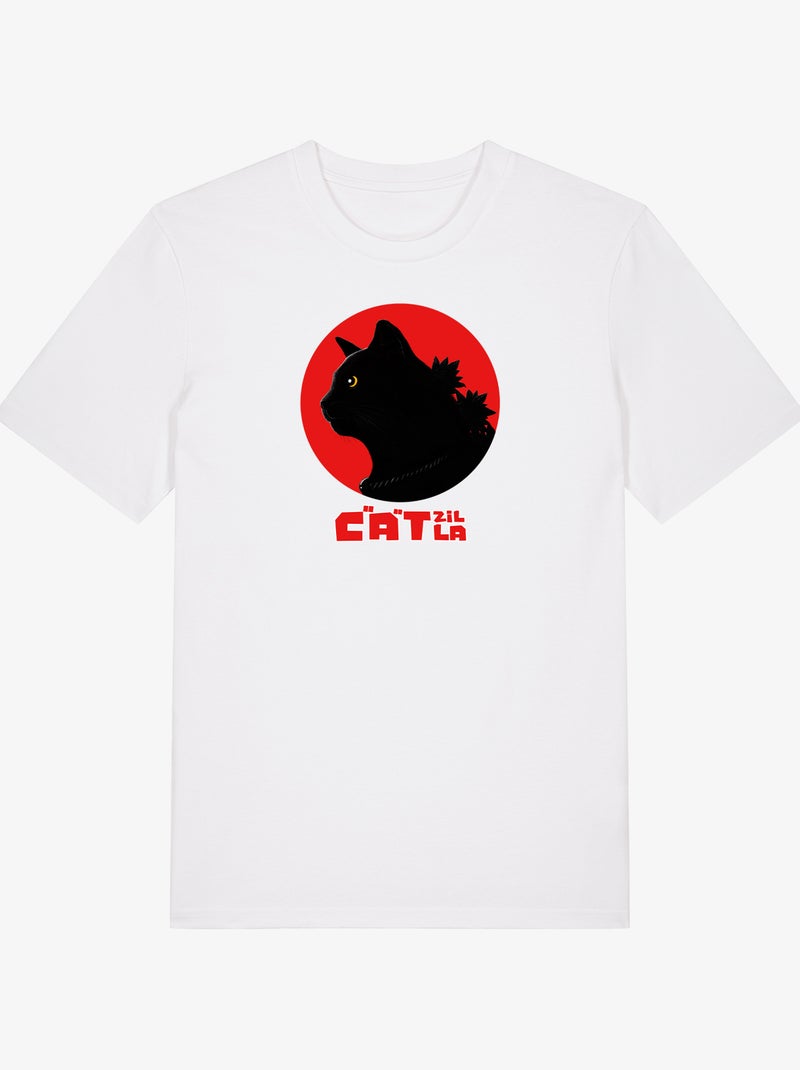 Camiseta Hombre - CATZILLA Blanco - Kiabi
