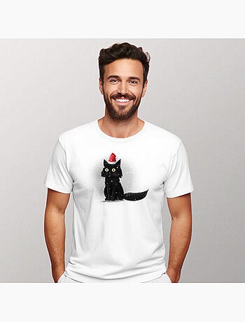 Camiseta Hombre - CHRISTMAS CAT