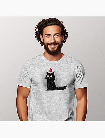 Camiseta Hombre - CHRISTMAS CAT