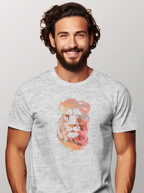 Camiseta Hombre - DESERT LION - Kiabi
