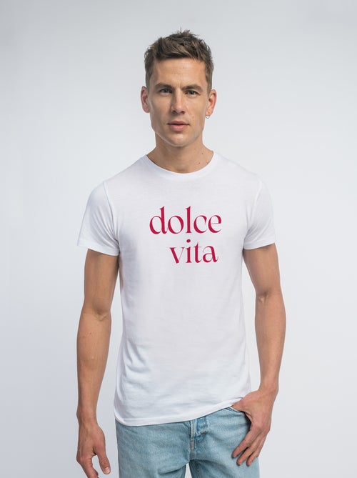 Camiseta Hombre - DOLCE VITA ROUGE - Kiabi