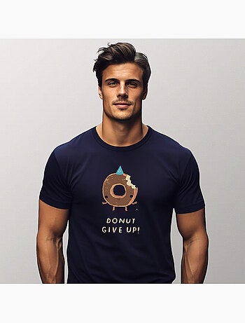 Camiseta Hombre - DONUT GIVE UP