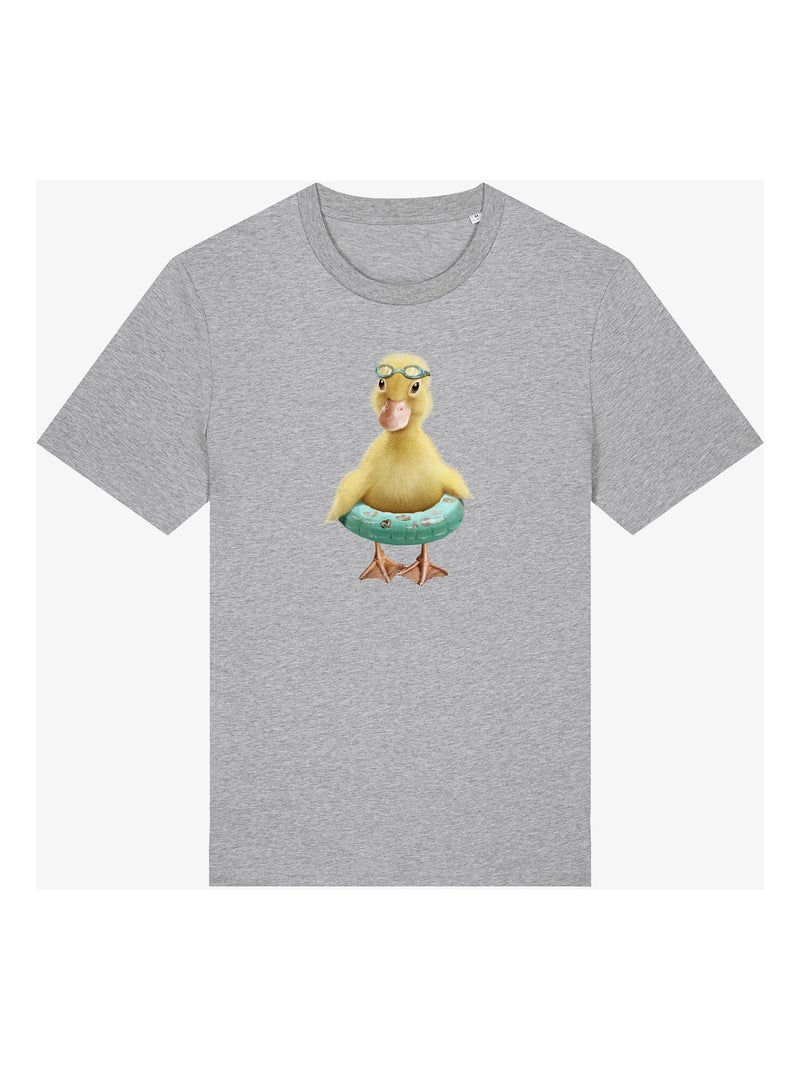 Camiseta Hombre - DUCK BOUEE Gris jaspeado - Kiabi