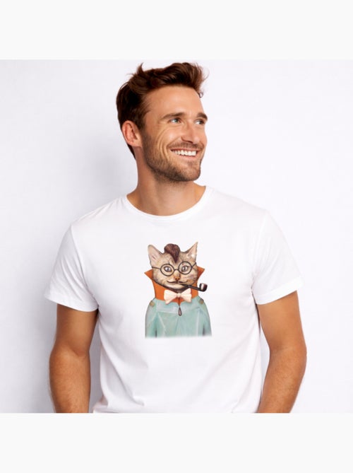 Camiseta Hombre - ELECTRIC CAT - Kiabi Camiseta Hombre - ELECTRIC CAT - Kiabi