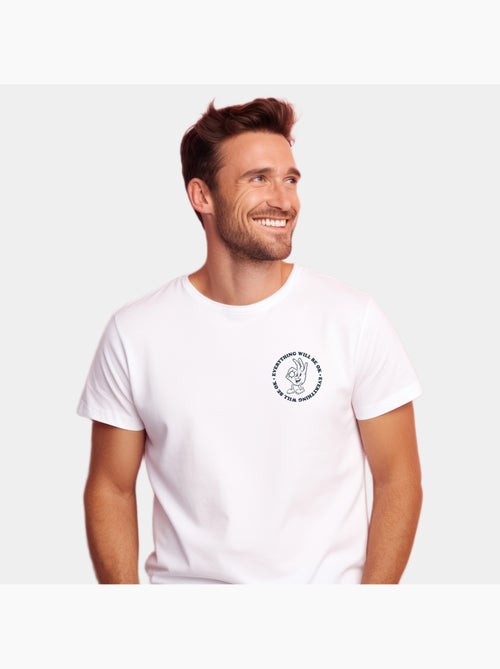Camiseta Hombre - EVERYTHING WILL BE OK - Kiabi Camiseta Hombre - EVERYTHING WILL BE OK - Kiabi