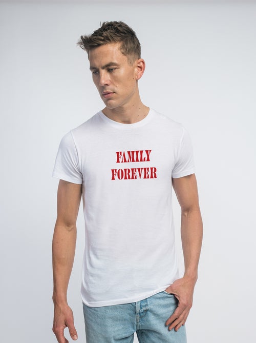 Camiseta Hombre - FAMILY FOREVER - Kiabi