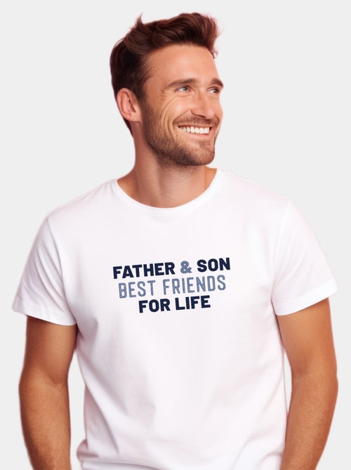 Camiseta Hombre - FATHER AND SON BEST FRIENDS FOR LIFE - Kiabi Camiseta Hombre - FATHER AND SON BEST FRIENDS FOR LIFE - Kiabi
