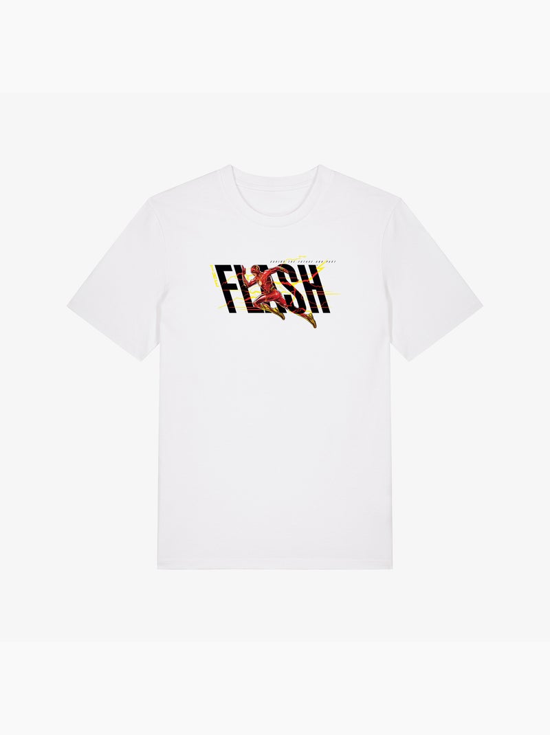 Camiseta Hombre - FLASH BLACK SAVING THE FUTURE AND PAST Blanco - Kiabi