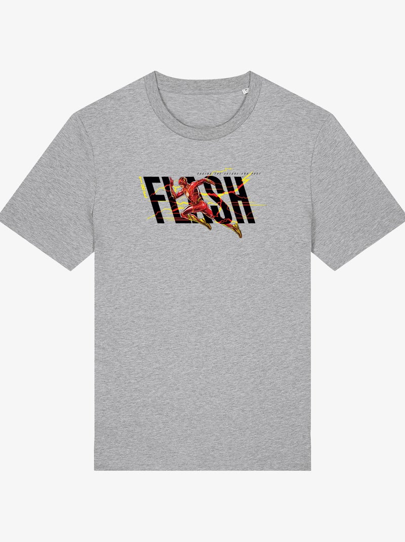 Camiseta Hombre - FLASH BLACK SAVING THE FUTURE AND PAST Gris jaspeado - Kiabi