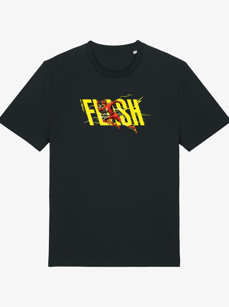 Camiseta Hombre - FLASH YELLOW SAVING THE FUTURE AND PAST Negro - Kiabi