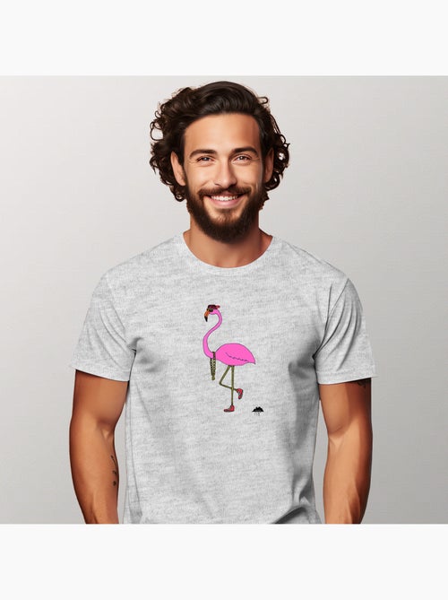 Camiseta Hombre - FREDERICK THE FLAMINGO - Kiabi Camiseta Hombre - FREDERICK THE FLAMINGO - Kiabi
