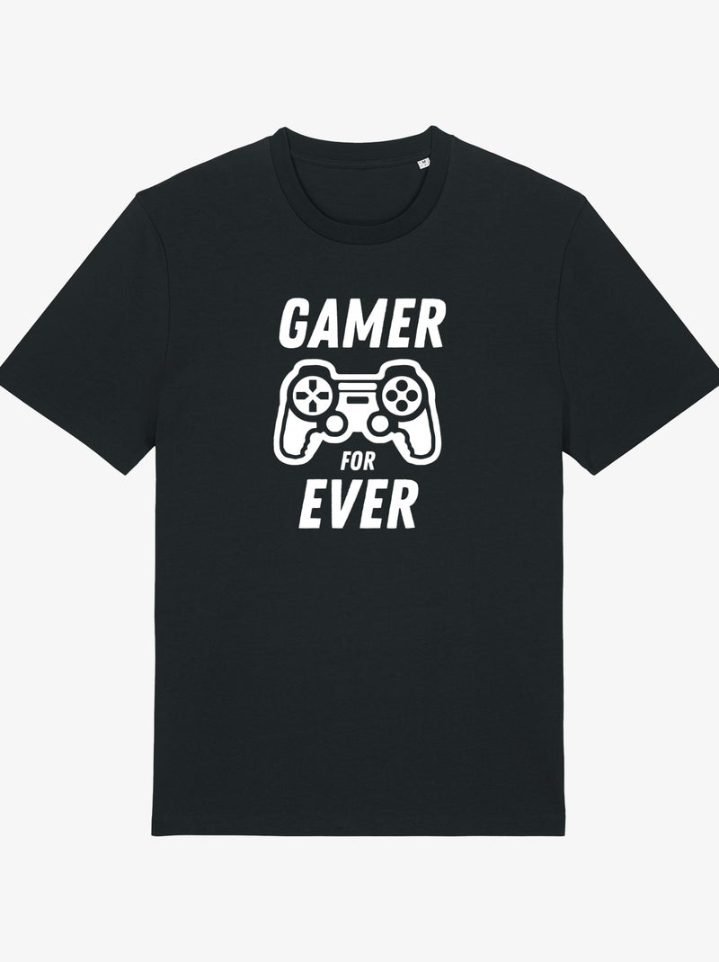 Camiseta Hombre - GAMER FOR EVER Negro - Kiabi
