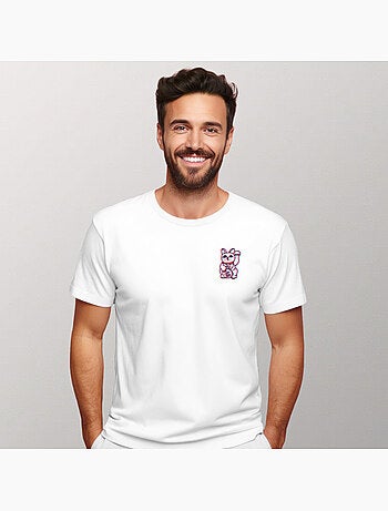 Camiseta Hombre - GLITCH CAT