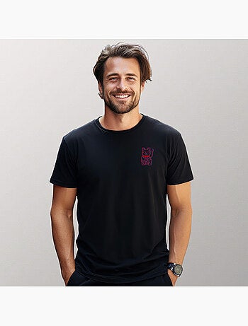 Camiseta Hombre - GLITCH CAT