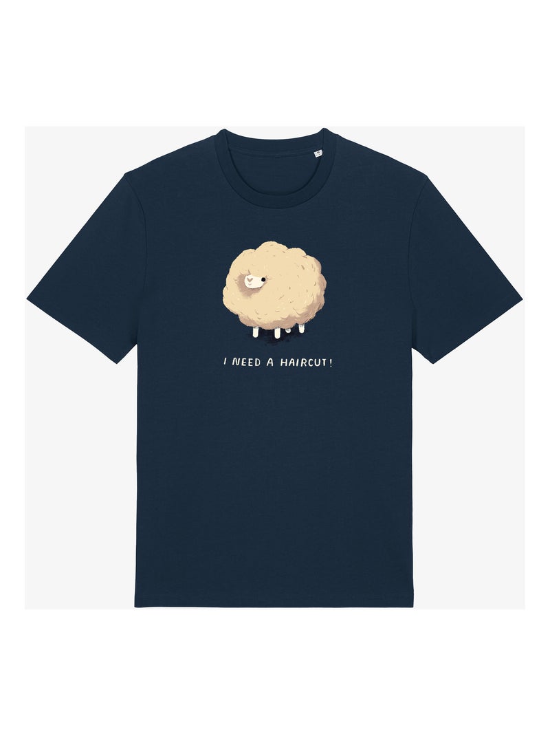 Camiseta Hombre - HAIRCUT SHEEP Azul marino - Kiabi