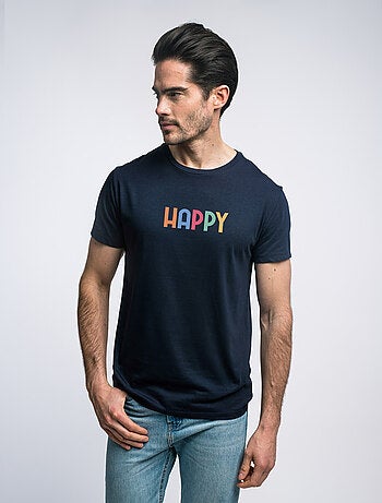 Camiseta hombre - happy coloré