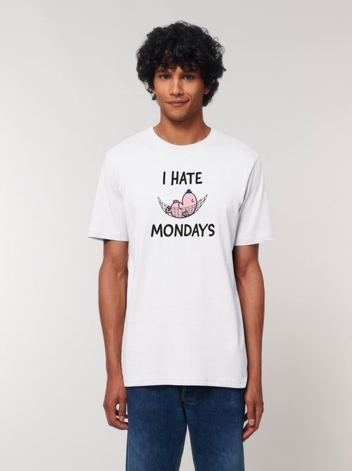 Camiseta Hombre - I HATE MONDAYS - Kiabi Camiseta Hombre - I HATE MONDAYS - Kiabi