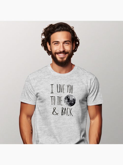 Camiseta Hombre - I LOVE YOU TO THE MOON - Kiabi Camiseta Hombre - I LOVE YOU TO THE MOON - Kiabi