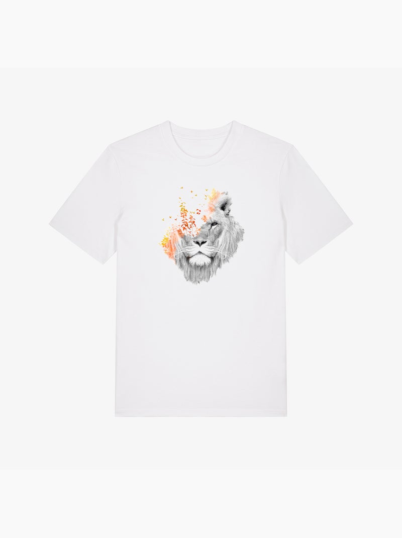 Camiseta Hombre - IF I ROAR Blanco - Kiabi