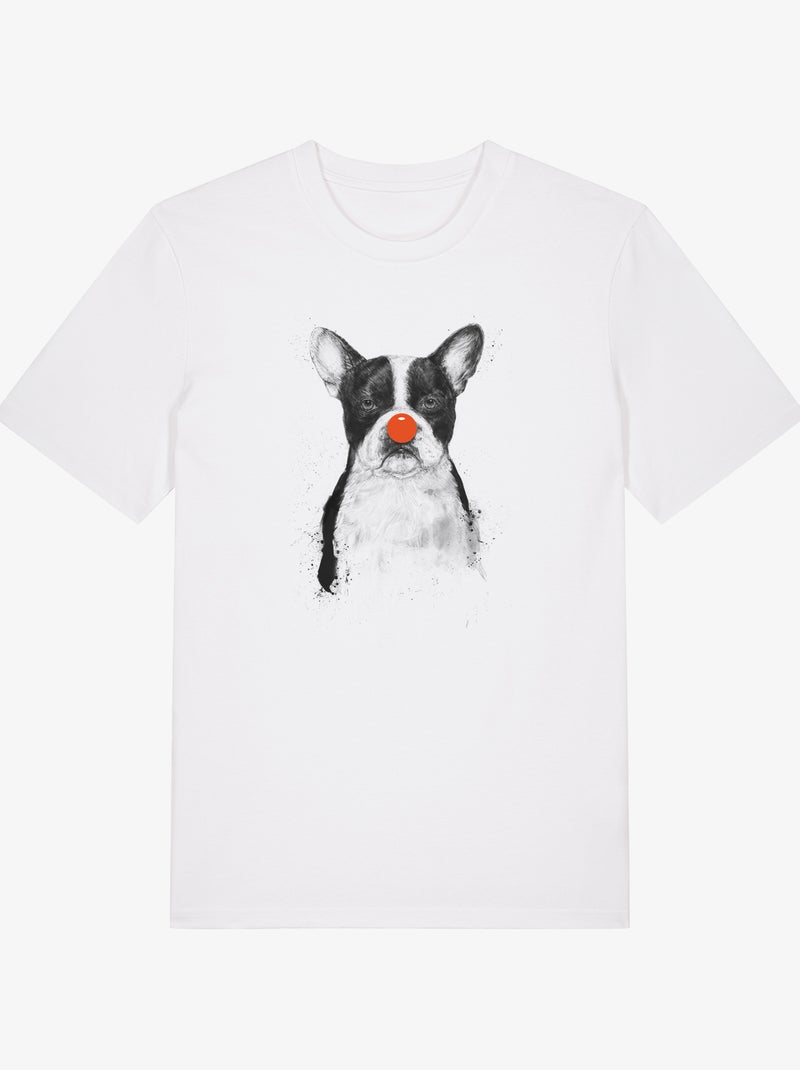 Camiseta Hombre - I'M NOT YOUR CLOWN Blanco - Kiabi