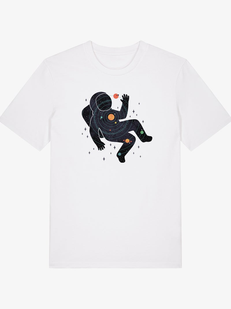 Camiseta Hombre - INNER SPACE Blanco - Kiabi