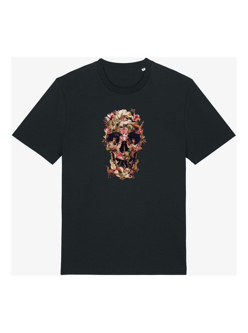 Camiseta Hombre - JUNGLE SKULL Negro - Kiabi