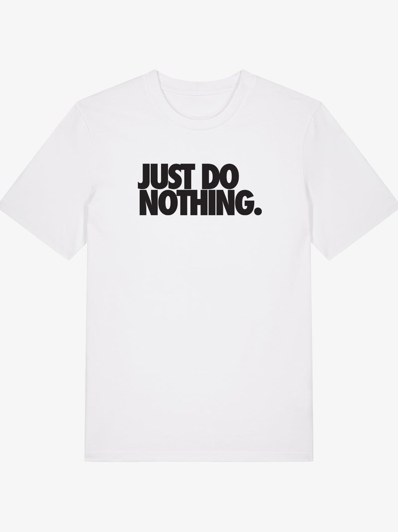 Camiseta Hombre - JUST DO NOTHING Blanco - Kiabi