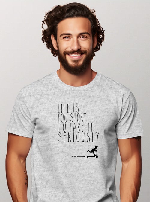 Camiseta Hombre - LIFE IS TOO SHORT - Kiabi Camiseta Hombre - LIFE IS TOO SHORT - Kiabi