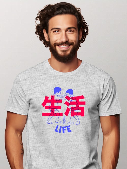 Camiseta Hombre - LIFE RED - Kiabi Camiseta Hombre - LIFE RED - Kiabi