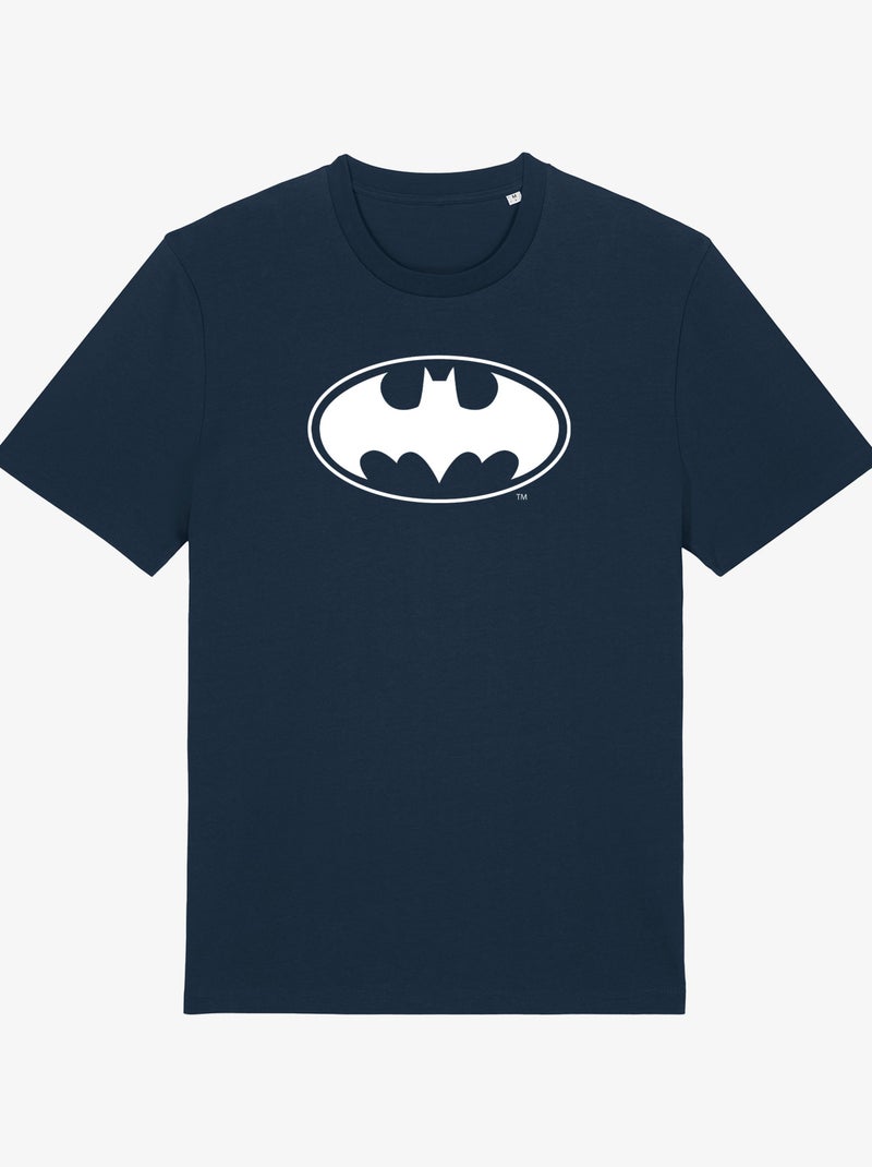 Camiseta Hombre - LOGO BATMAN WHITE Azul marino - Kiabi