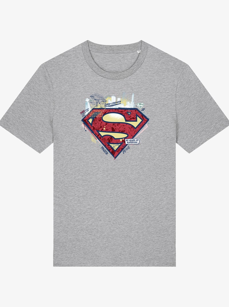 Camiseta Hombre - LOGO SUPERMAN 1 Gris jaspeado - Kiabi