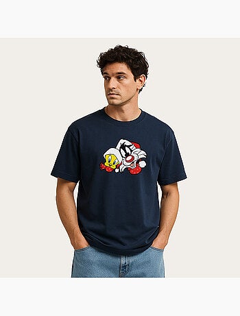 Camiseta Hombre - LOONEY TUNES SYLVESTER AND TWEETY