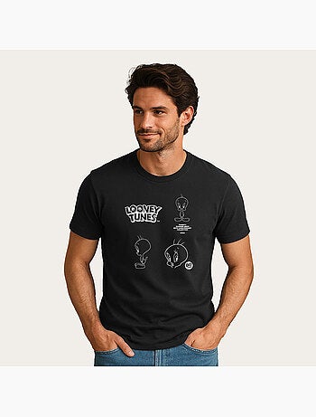 Camiseta Hombre - LOONEY TUNES TWEETY 80TH OUTLINE