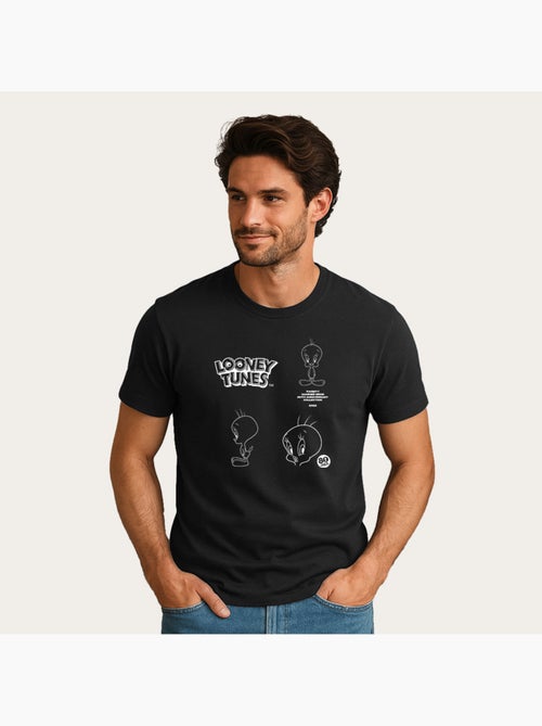 Camiseta Hombre - LOONEY TUNES TWEETY 80TH OUTLINE - Kiabi
