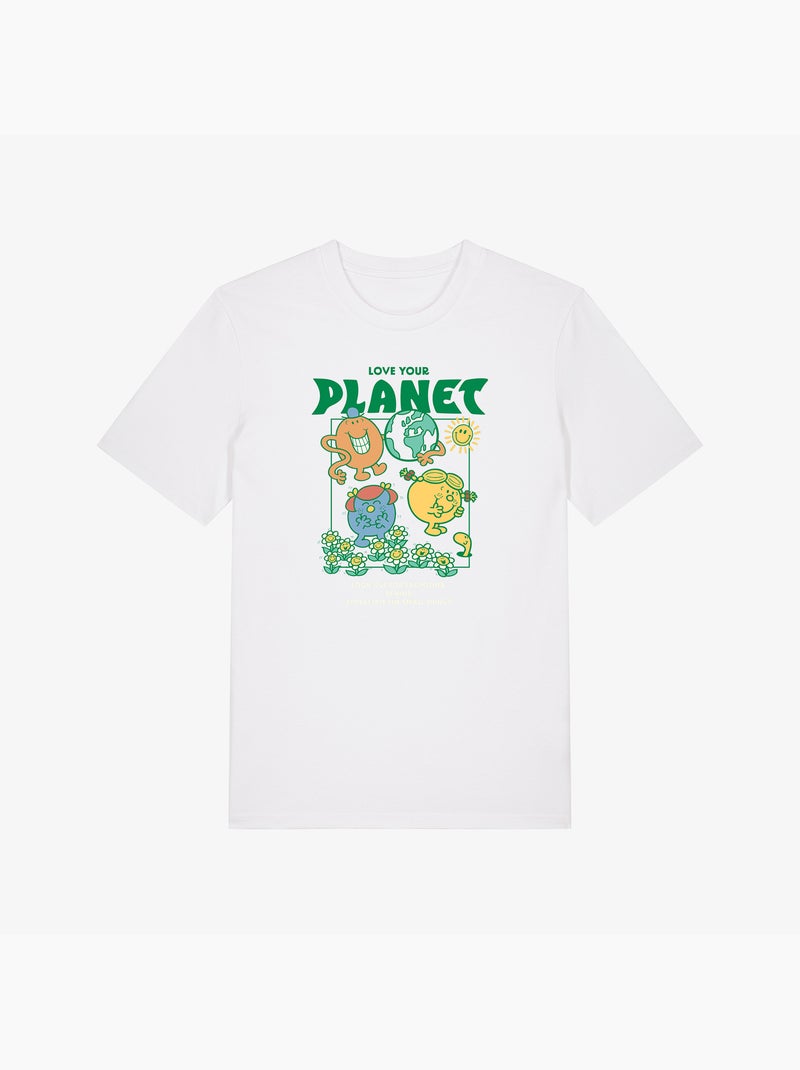 Camiseta Hombre - LOVE YOUR PLANET Blanco - Kiabi