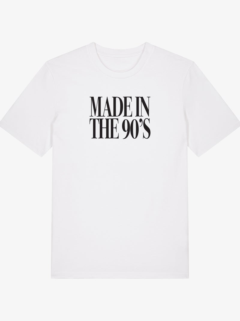 Camiseta Hombre - MADE IN THE 90 S Blanco - Kiabi