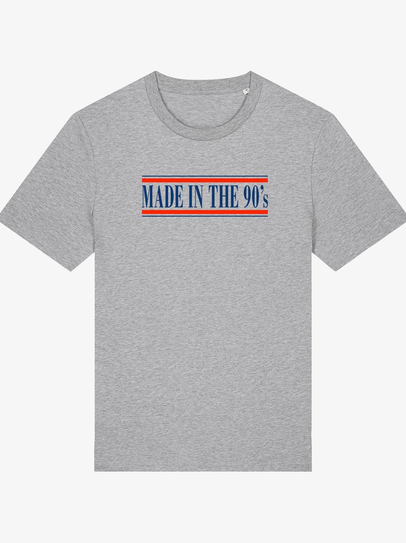 Camiseta Hombre - MADE IN THE 90S Gris jaspeado - Kiabi