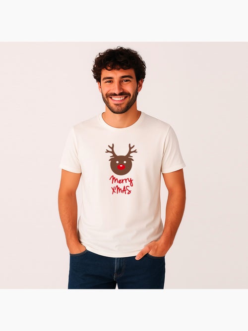 Camiseta Hombre - MERRY XMAS RENNE - Kiabi Camiseta Hombre - MERRY XMAS RENNE - Kiabi